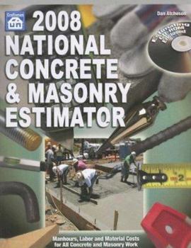 Paperback National Concrete & Masonry Estimator [With CDROM] Book