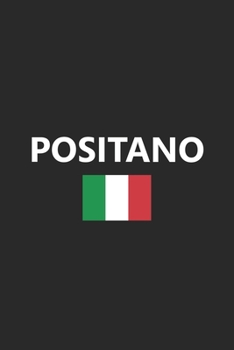 Paperback Positano: Italy Italian Italia Flag Country Notebook Journal Lined Wide Ruled Paper Stylish Diary Vacation Travel Planner 6x9 In Book