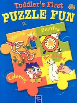 Paperback Toddler's First Puzzle Fun--Blue Book