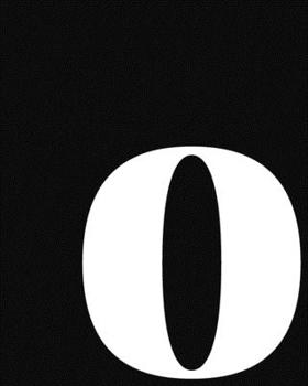 Paperback o: Large Minimalist Modern Lined Notebook in Black and White - Personalized Monogram Lowercase Letter o Book