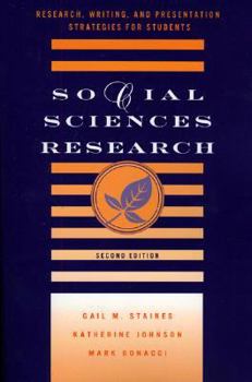 Paperback Social Sciences Research: Research, Writing, and Presentation Strategies for Students Book