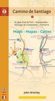 Paperback Camino de Santiago Maps: St. Jean Pied de Port/Roncesvalles/Santiago de Compostela/Finisterre Book
