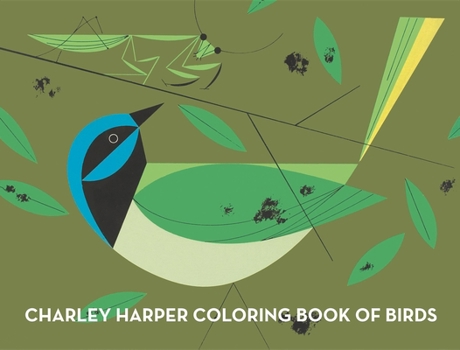 Paperback Charley Harper Coloring Book of Birds Book