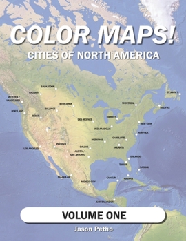 Paperback Color Maps! Cities of North America: Volume One Book