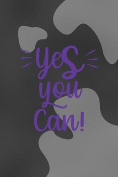 Yes You Can!: Notebook Journal Composition Blank Lined Diary Notepad 120 Pages Paperback Black Texture Vitiligo