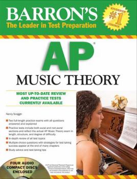 Paperback Barron's AP Music Theory with Audio Compact Discs Book