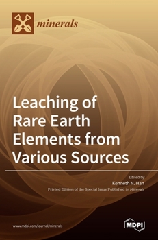 Hardcover Leaching of Rare Earth Elements from Various Sources Book