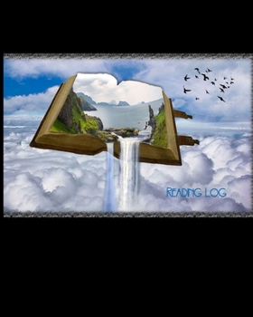 Paperback Reading Log: Gifts For Book Lovers, Reading Tracker & Review Journal For 100 Books Unique Waterfall & Clouds Design Book