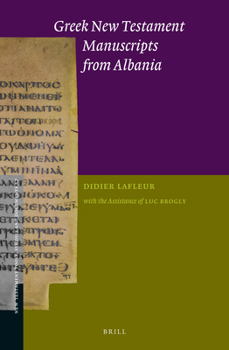 Hardcover Greek New Testament Manuscripts from Albania Book