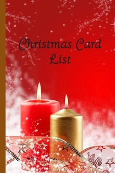 Paperback Christmas Card List: Address Book for Holiday Mailings Book