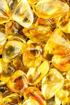 Paperback Citrine Crystal Journal 6 x 9 Lined Pages Book