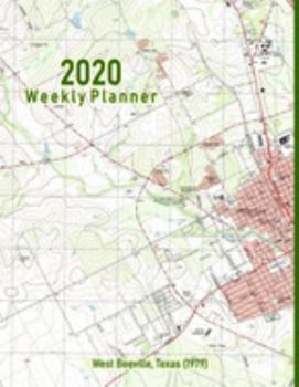 Paperback 2020 Weekly Planner: West Beeville, Texas (1979): Vintage Topo Map Cover Book