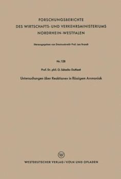 Paperback Untersuchungen Über Reaktionen in Flüssigem Ammoniak [German] Book