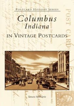 Paperback Columbus, Indiana in Vintage Postcards Book