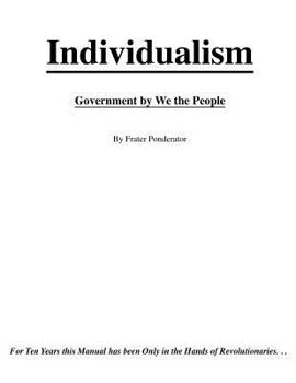 Paperback Individualism: Government By We The People Book