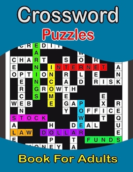 Paperback Crossword Puzzle Book For Adults Book