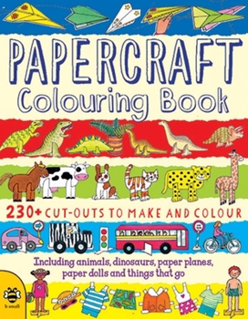 Paperback Papercraft Colouring Book