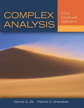 Hardcover Complex Analysis: A First Course with Applications Book