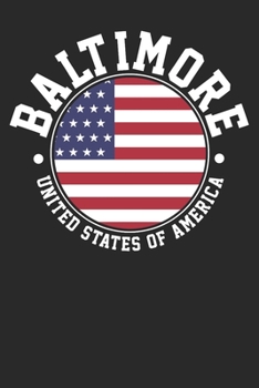Paperback Gift Notebook: Baltimore Dot Grid 6x9 120 Pages Book