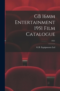 Paperback GB 16mm Entertainment 1951 Film Catalogue; 1951 Book