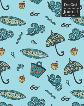 Dot Grid Journal: Notebook Planner with Unique Beach Themed Cover Design