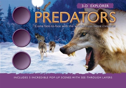 Hardcover 3-D Explorer: Predators Book