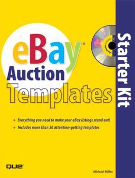 Paperback eBay Auction Templates Starter Kit [With CDROM] Book