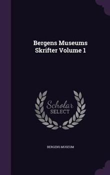 Hardcover Bergens Museums Skrifter Volume 1 Book