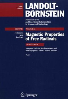 Hardcover Inorganic Radicals, Metal Complexes and Nonconjugated Carbon Centered Radicals Book