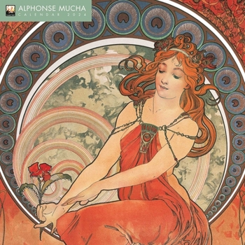 Calendar Alphonse Mucha Wall Calendar 2024 (Art Calendar) Book