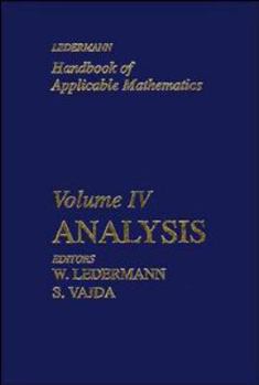 Hardcover Handbook of Applicable Mathematics, Analysis Book