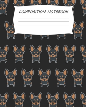 Paperback Composition Notebook: Dog Lover Chihuahua Pattern Composition Notebook 100 Wide Ruled Pages Journal Diary Book