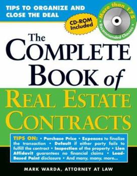 Paperback The Complete Book of Real Estate Contracts [With CDROM] Book