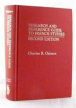 Hardcover Research and Reference Guide to French Studies Book
