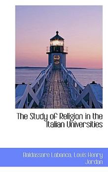 The Study of Religion in the Italian Universities