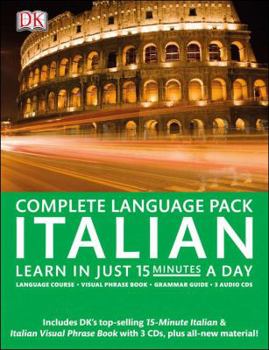 Paperback Complete Italian Pack: Learn in Just 15 Minutes a Day [With Audio CDs] Book