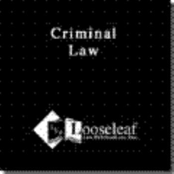 Ring-bound Connecticut Criminal Law Titles 53, 53a & 54 Book