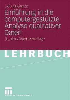 Paperback Einführung in Die Computergestützte Analyse Qualitativer Daten [German] Book