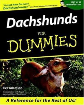 Dachshunds for Dummies - Book  of the Dummies