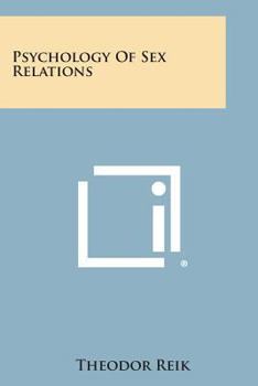 Paperback Psychology of Sex Relations Book
