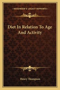 Paperback Diet In Relation To Age And Activity Book