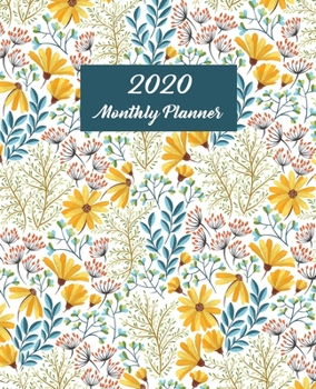 2020 Monthly Planner: Spring Floral Wall Calendar