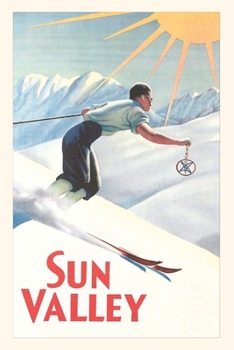 Paperback Vintage Journal Travel Poster for Sun Valley, Idaho Book