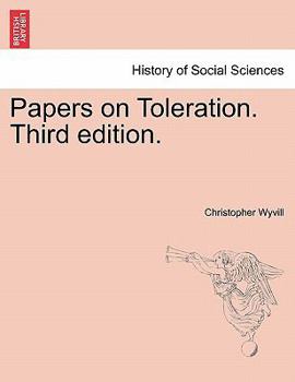 Paperback Papers on Toleration. Third Edition. Book