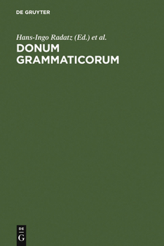 Hardcover Donum Grammaticorum: Festschrift Für Harro Stammerjohann [German] Book