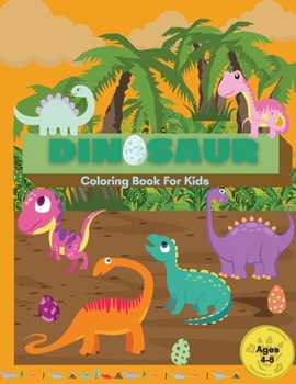 Paperback Dinosaur: Coloring Book for Kids Book