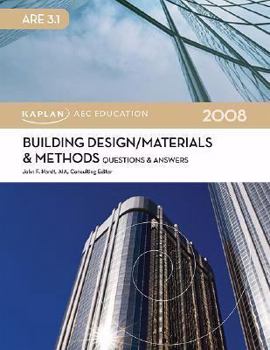 Paperback Building Design Materials & Methods Questions & Answers 2008 Book