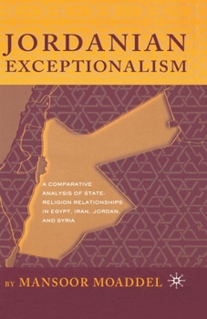 Paperback Jordanian Exceptionalism: A Comparative Analysis of State-Religion Relationships in Egypt, Iran, Jordan, and Syria Book