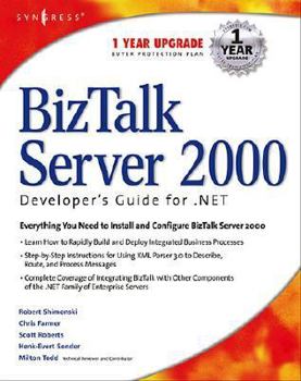 Paperback BizTalk Server 2000 Developer's Guide for .Net Book