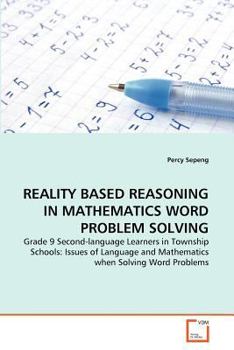 Paperback Reality Based Reasoning in Mathematics Word Problem Solving Book